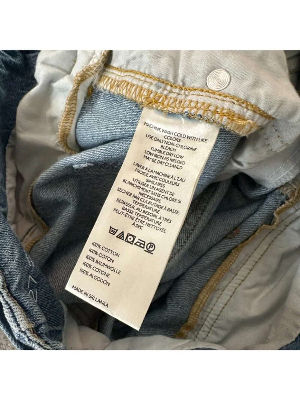 Pilcro Light Blue Denim Wide-Leg Jean Shorts - Picture 4 of 9